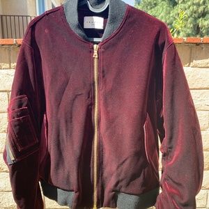 Women's Sandro Ventura Velvet bomber jacket